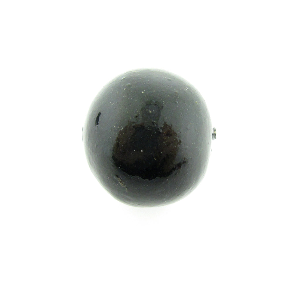 18MM Black Papermache Bead (12 pieces)