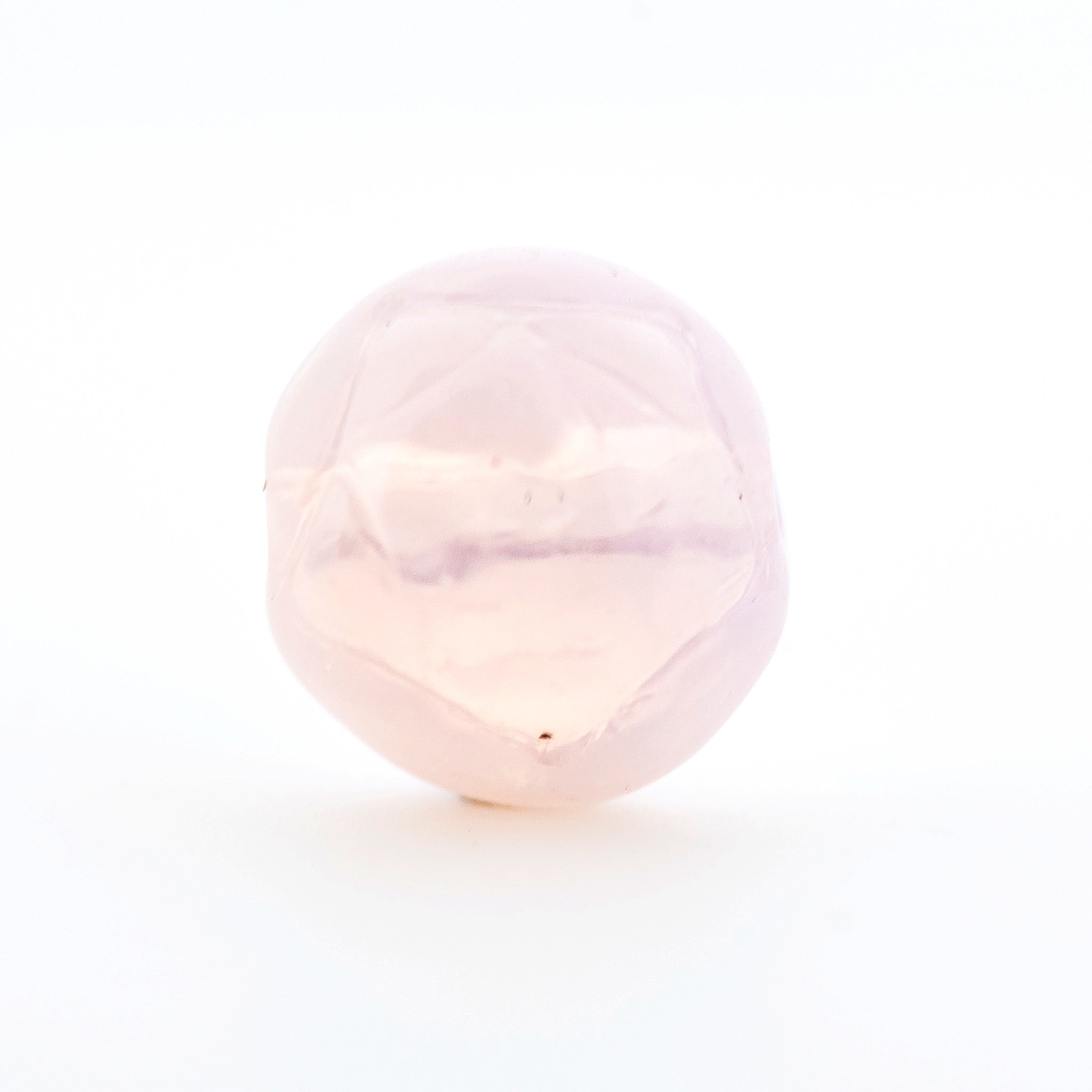 8MM Pink Opal Glass Rosebud Bead (100 pieces)