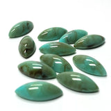 8X4MM Turquoise Matrix Color Navette Acrylic Cab (144 pieces)