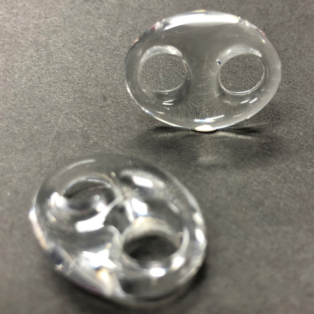 18X15MM Crystal 2-Hole Link Acrylic Bead (36 pieces)