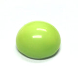 18MM Green Glass Cab (12 pieces)