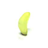 12X6MM Mat Yellow Glass C Bead (72 pieces)