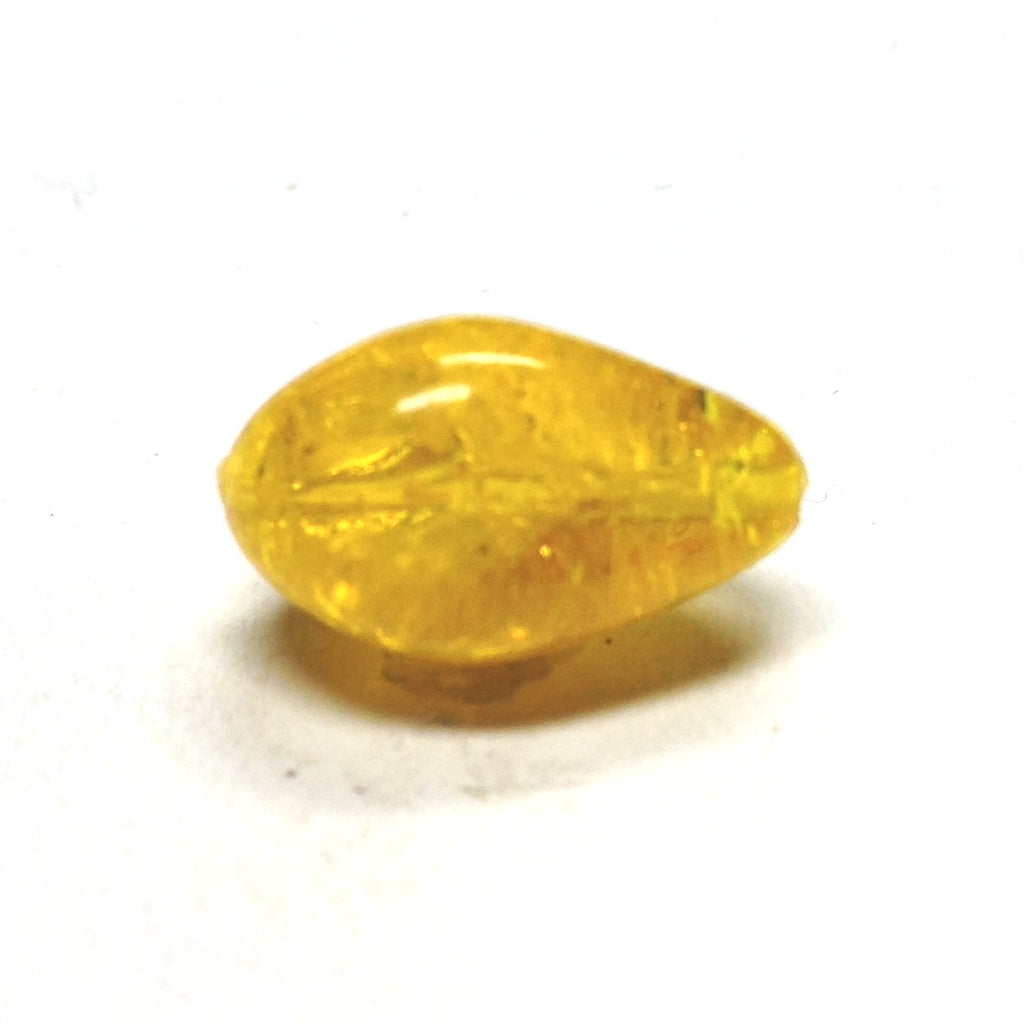 22X13MM Amber Crackle Pear Bead (36 pieces)