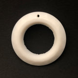 35MM White Faceted Flatback Ring Drop (6 pieces)