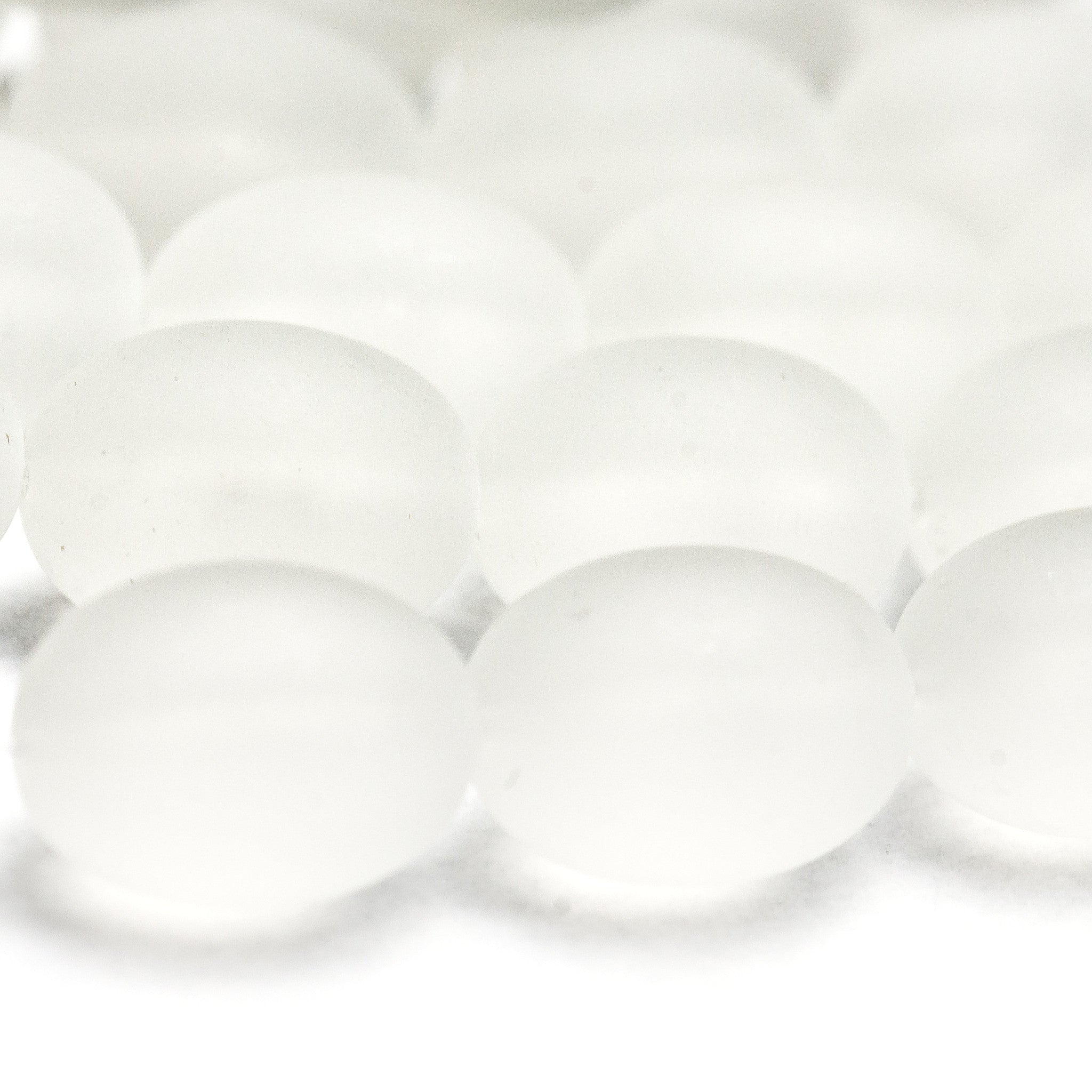 16X12MM Crystal Mat Oval Beads 30" (3 strands)