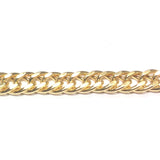 Gold Tone Plated Chain Steel Double Curb (1 foot)