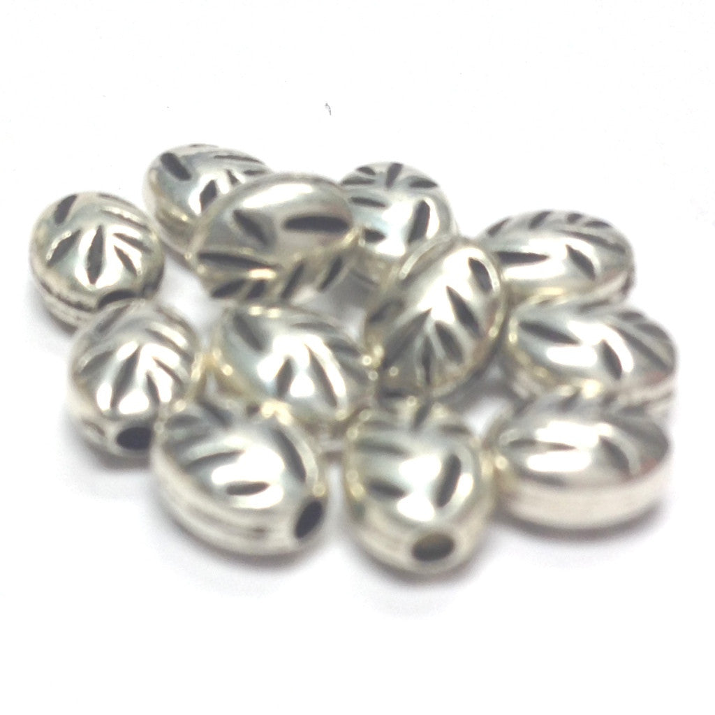 7X5MM Ant.Silver Biwa Bead (144 pieces)