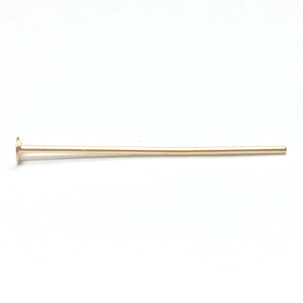 3" Brass Headpin (.028) 1 Lb. (~1584 pieces)