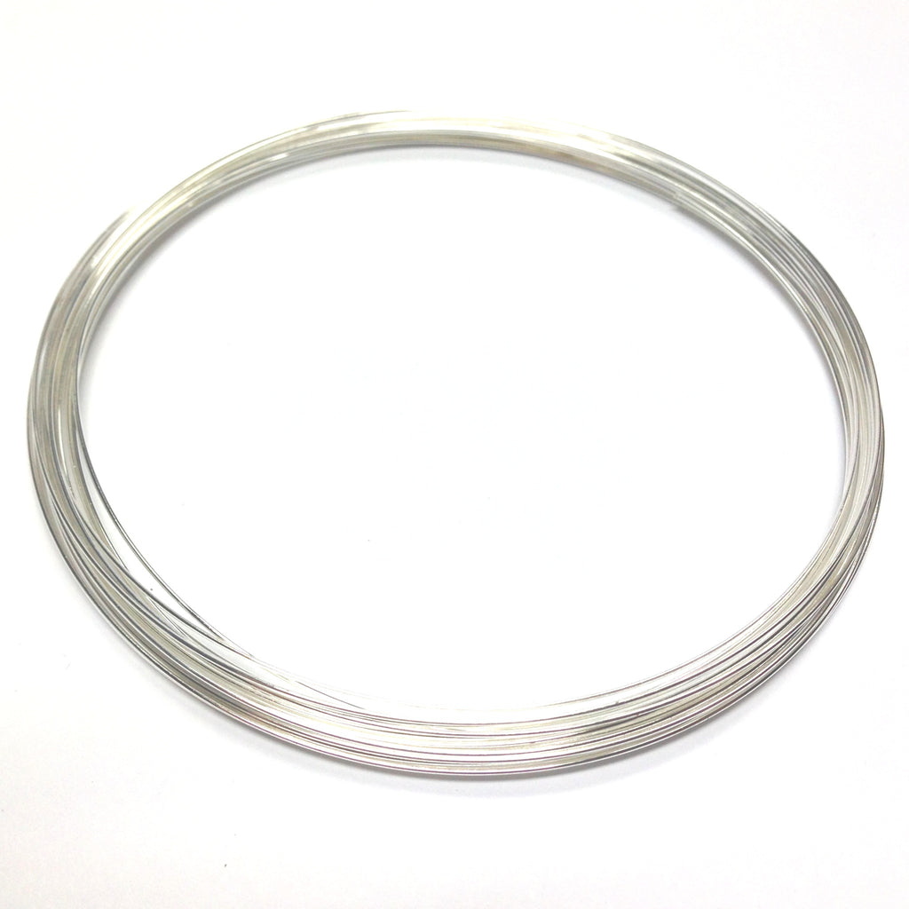 3-3/4" Necklace Wire .025 Sil 1 OZ. (2 Pkgs. of .50 OZ each)
