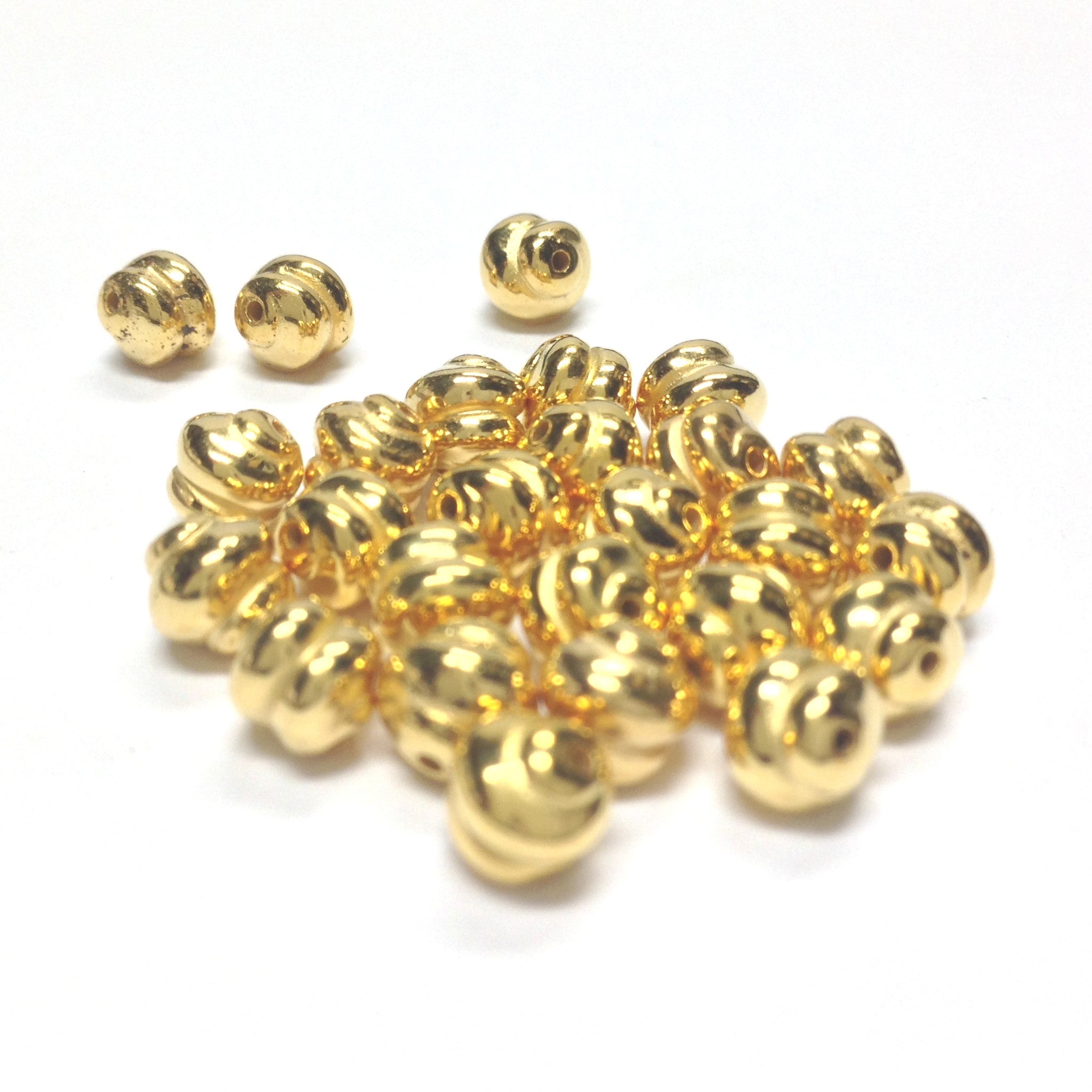 6MM Hamilton Gold Swirl Bead (59 pieces)