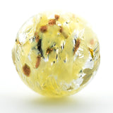 14MM Yellow Foiled Bead (3 pieces)