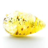 24X14MM Yellow Foil Pearshape Bead (2 pieces)