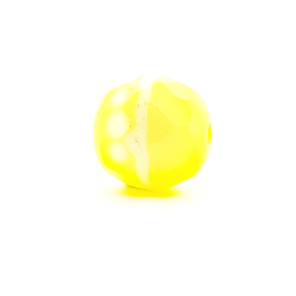 8MM Yellow Glass Firepolish Bead (72 pieces)