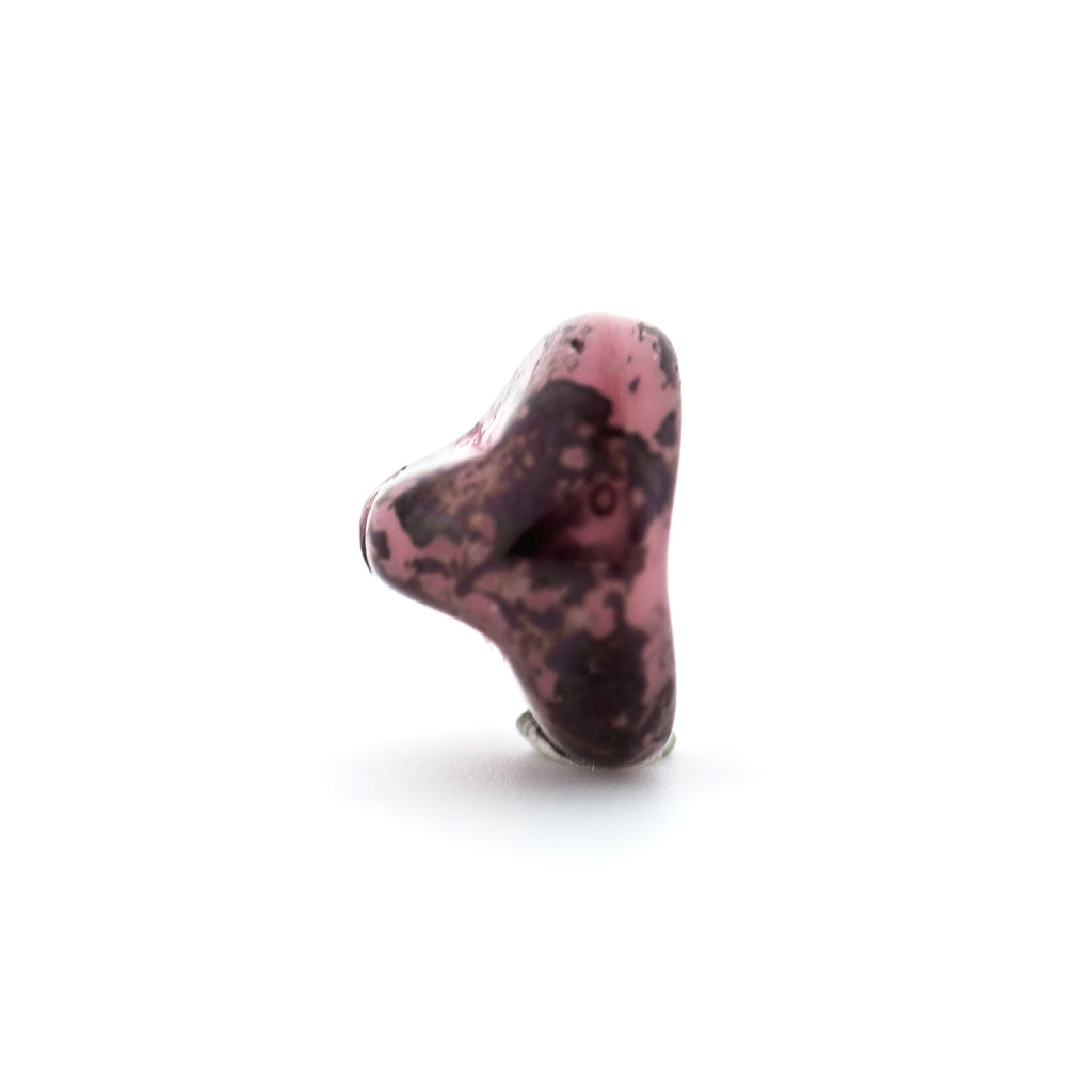 6X9MM Pink w/Black Glass Bead (144 pieces)