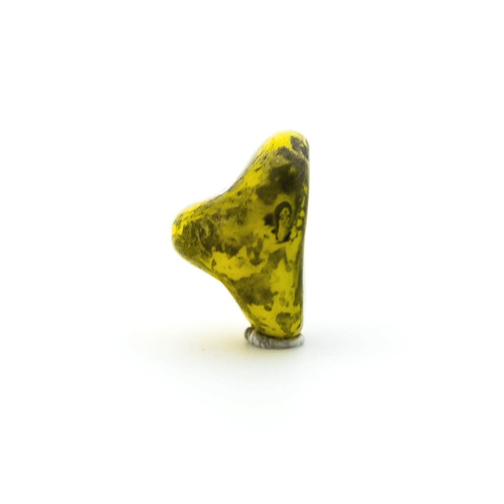 6X9MM Yellow w/Black Glass Bead (144 pieces)