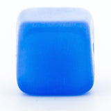 6.5MM Blue Quartz Glass Cube Bead (72 pieces)