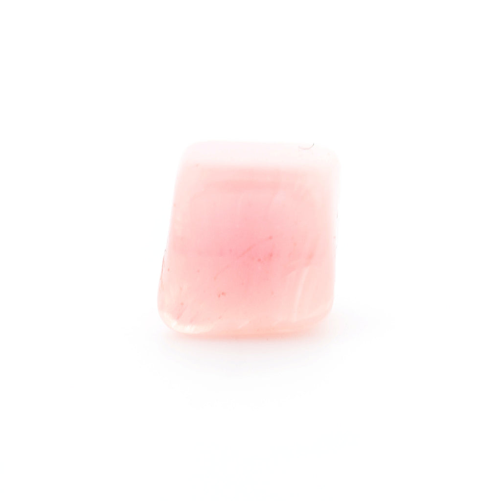 6.5MM Rosequartz Glass Cube Bead (72 pieces)