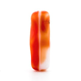 17X6MM Orange/Wht Glass "Stick" Drop (72 pieces)