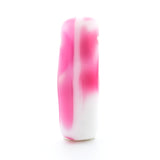17X6MM Pink/Wht Glass "Stick" Drop (72 pieces)