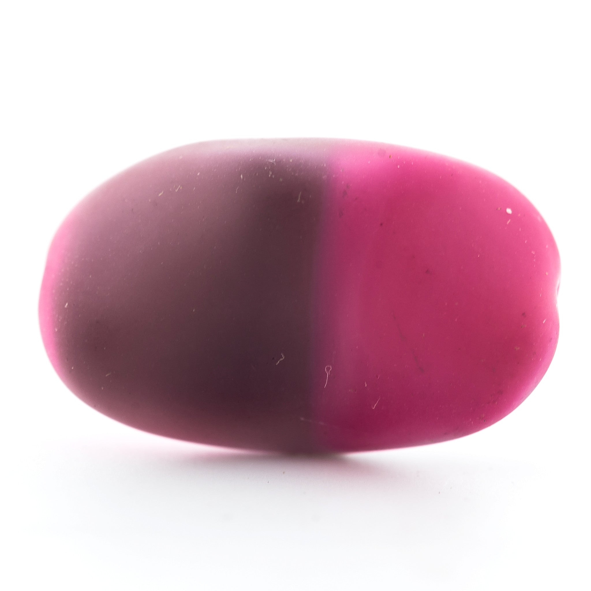 22X14MM Pink w/Purple Glass Flat Nugget Bead (12 pieces)
