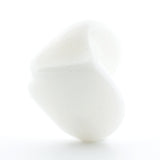 12MM Chalk White Glass Interlock Bead (24 pieces)