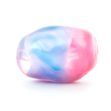 18MM Blue/Pink Glass Oval Bead (24 pieces)