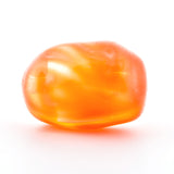 18MM Orange Glass Oval Bead (24 pieces)