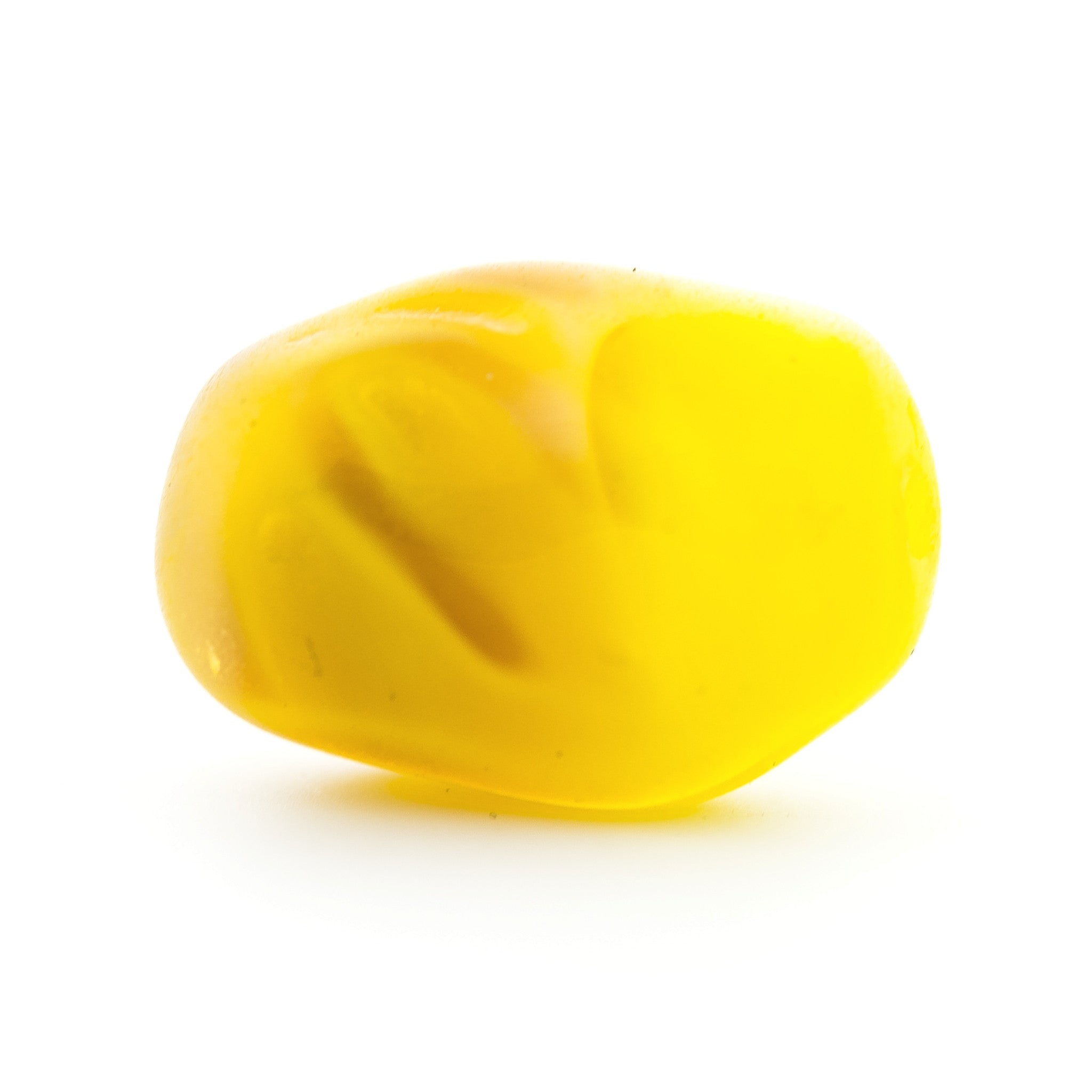 18MM Yellow Glass Oval Bead (24 pieces)
