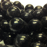 6MM Black Glass Round Beads (1200 pieces)