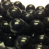 3MM Black Glass Round Bead (1200 pieces)