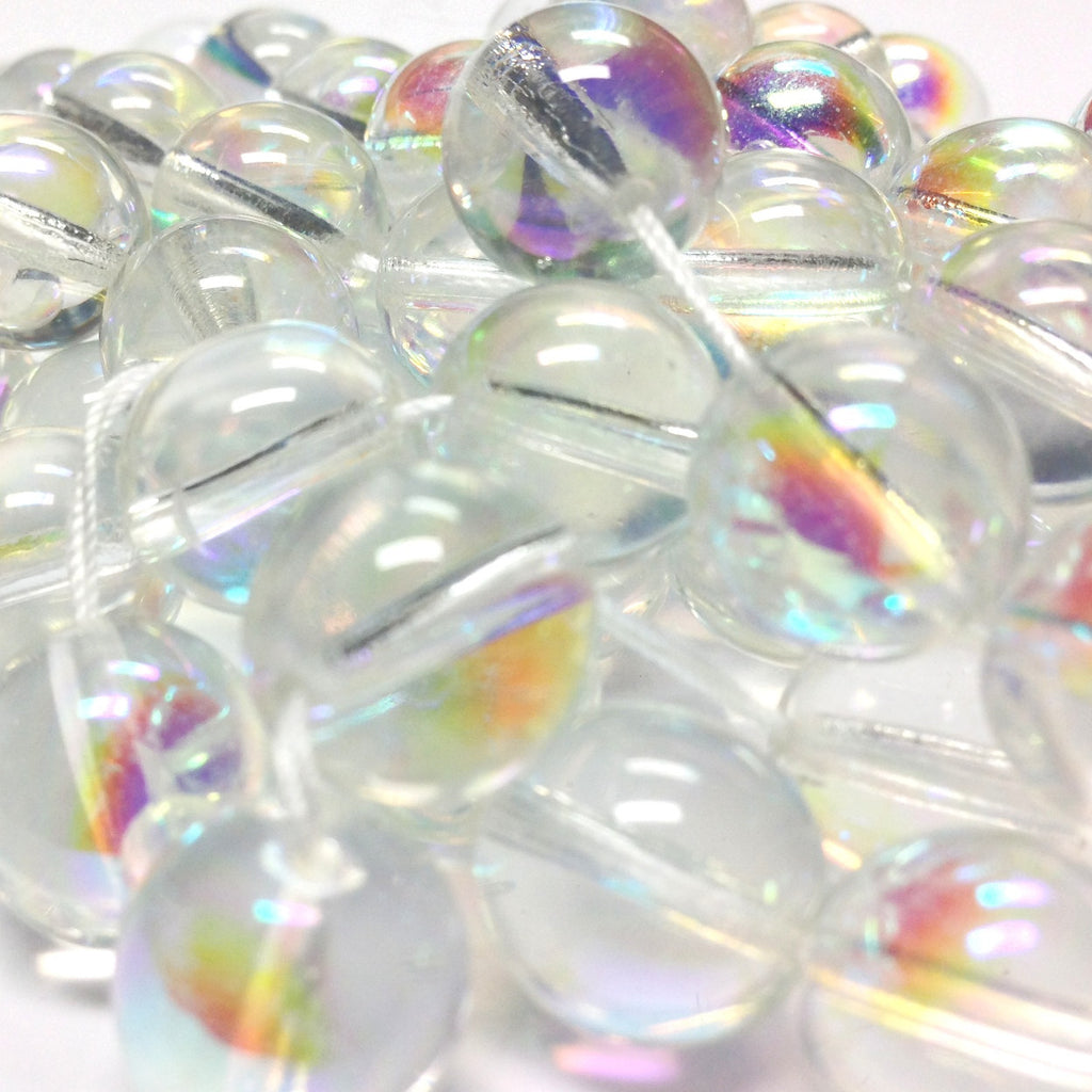 4MM Crystal Ab Glass Round Beads (1200 pieces)