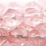 4MM Pink/Crystal Firepolish Beads (300 pieces)
