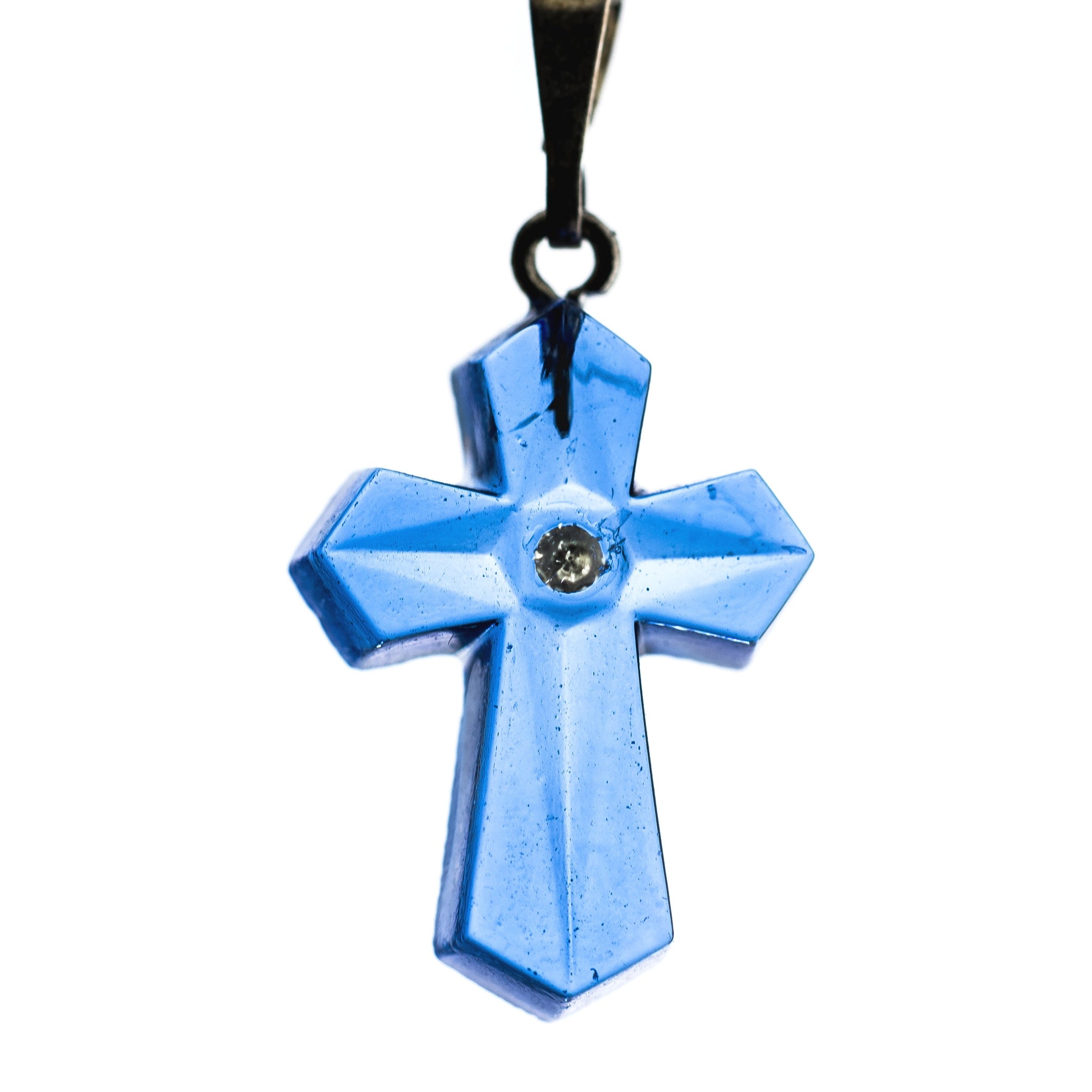 20X14MM Sapphire Cross Pendant (12 pieces)