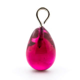 6X9MM Ruby Glass Pearshape Drops (24 pieces)