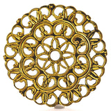 26MM Gold Filigree Disc (12 pieces)