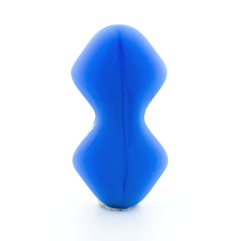 Blue Opaque Bow Shape Glass Bead (144 pieces)