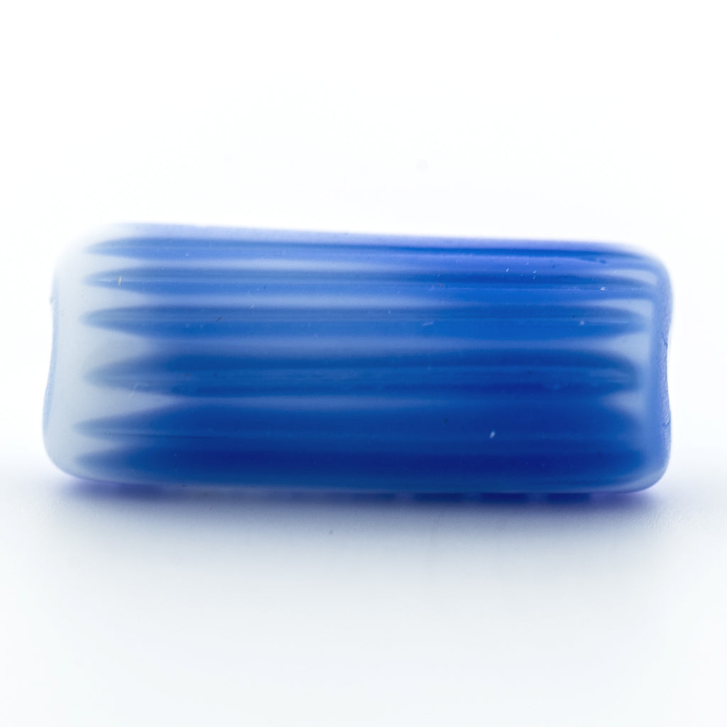 15X6MM Blue Glass Tube Bead (36 pieces)