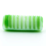 15X6MM Green Glass Tube Bead (36 pieces)