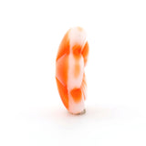 9MM Orange Glass Flower Bead Cap (144 pieces)