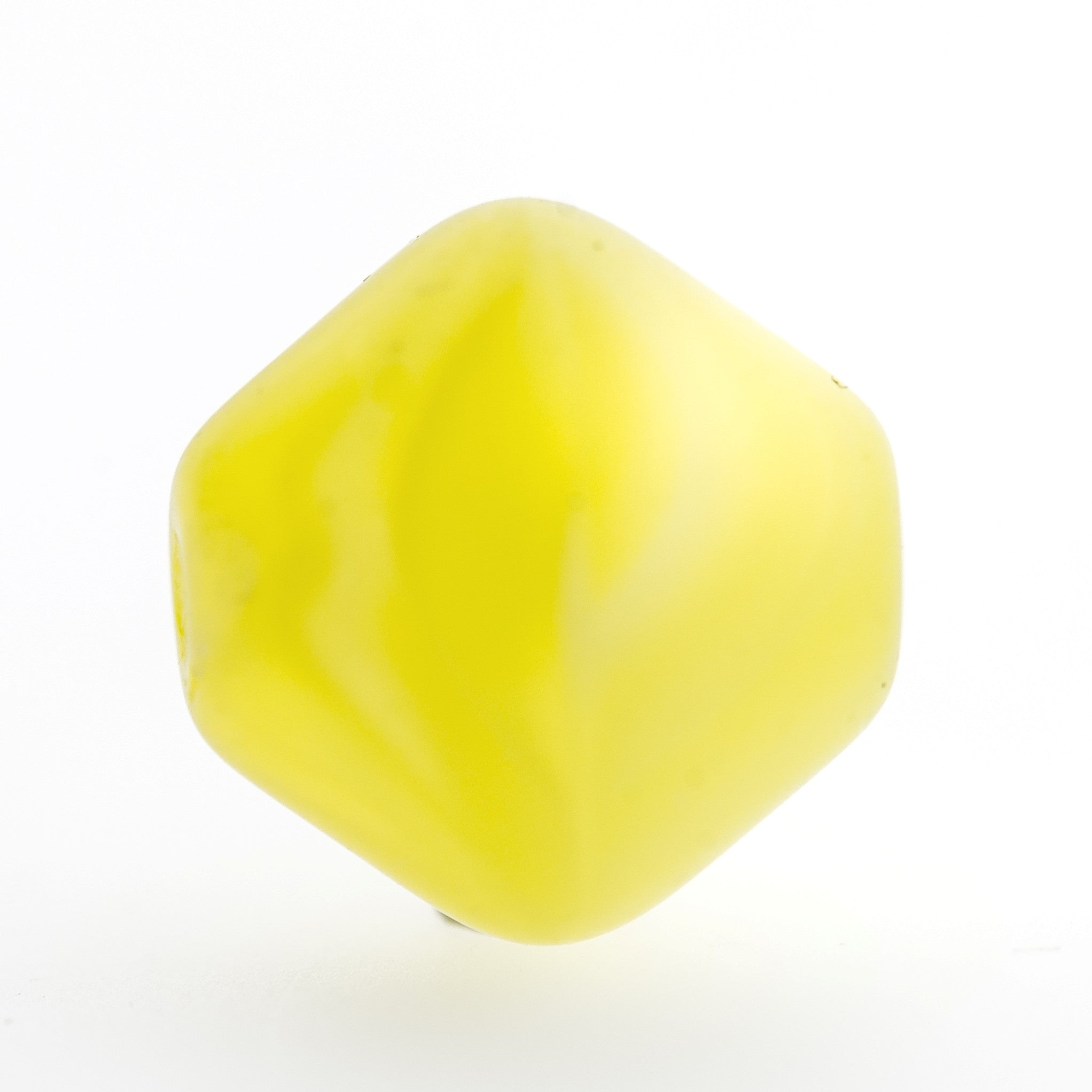 9MM Yellow Glass Pyramid Bead (36 pieces)