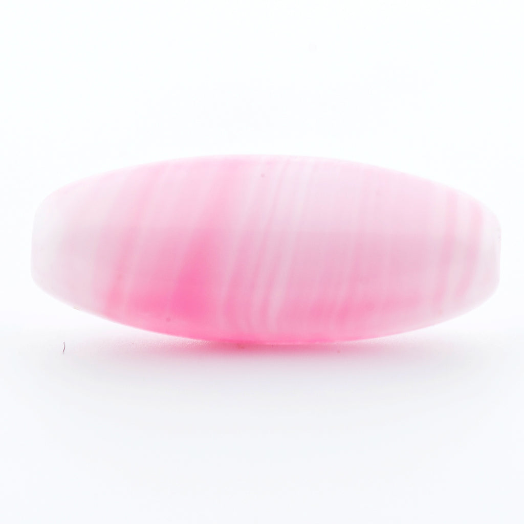 14X6MM Pink Glass Oval Bead (144 pieces)