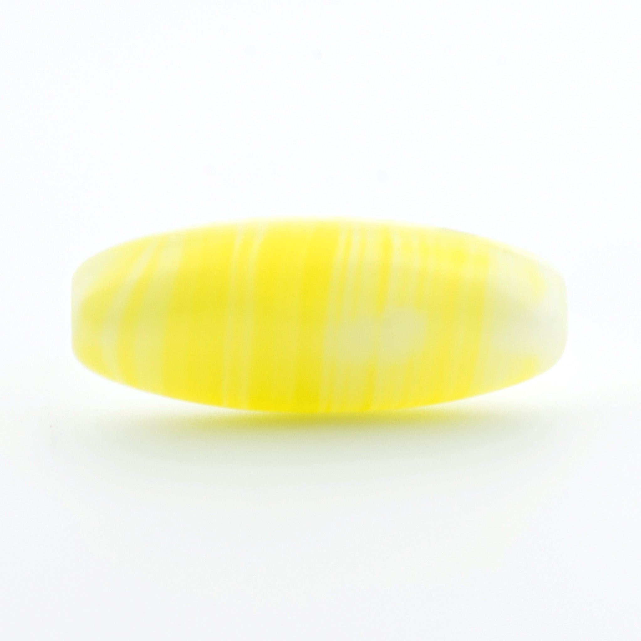 14X6MM Yellow Glass Oval Bead (144 pieces)