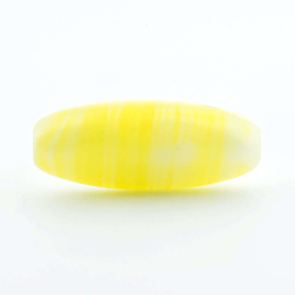14X6MM Yellow Glass Oval Bead (144 pieces)