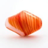 12X9MM Orange Glass Twist Bead (72 pieces)