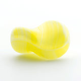 12X9MM Yellow Glass Twist Bead (72 pieces)