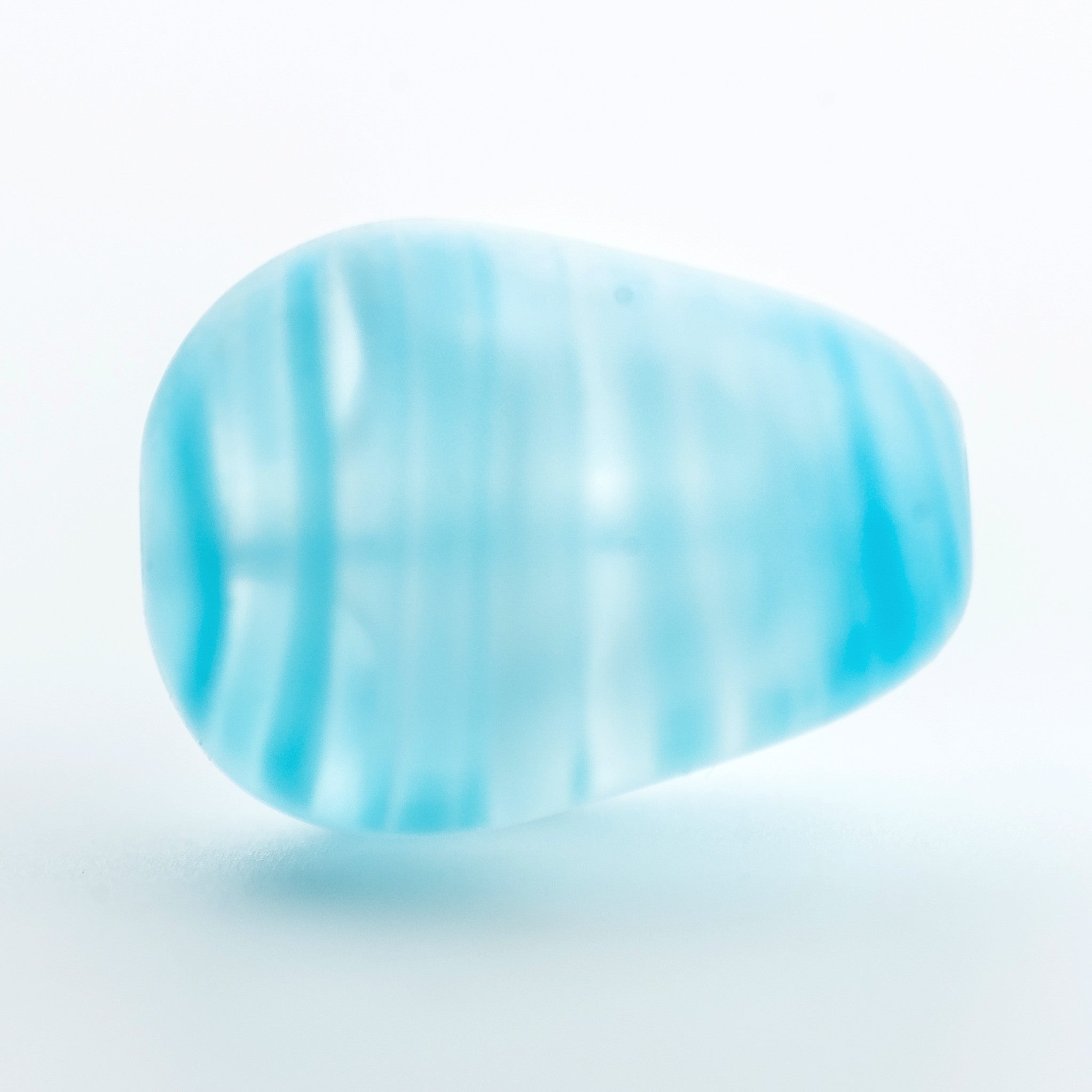 13MM Blue Quartz Glass Nugget Bead (36 pieces)