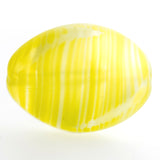 14X10MM Yellow Quartz Glass Oval Bead (36 pieces)