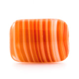 14X10MM Orange Glass Rectangle Bead (36 pieces)