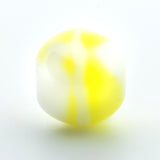 8MM White/Yellow Glass Beads (100 pieces)