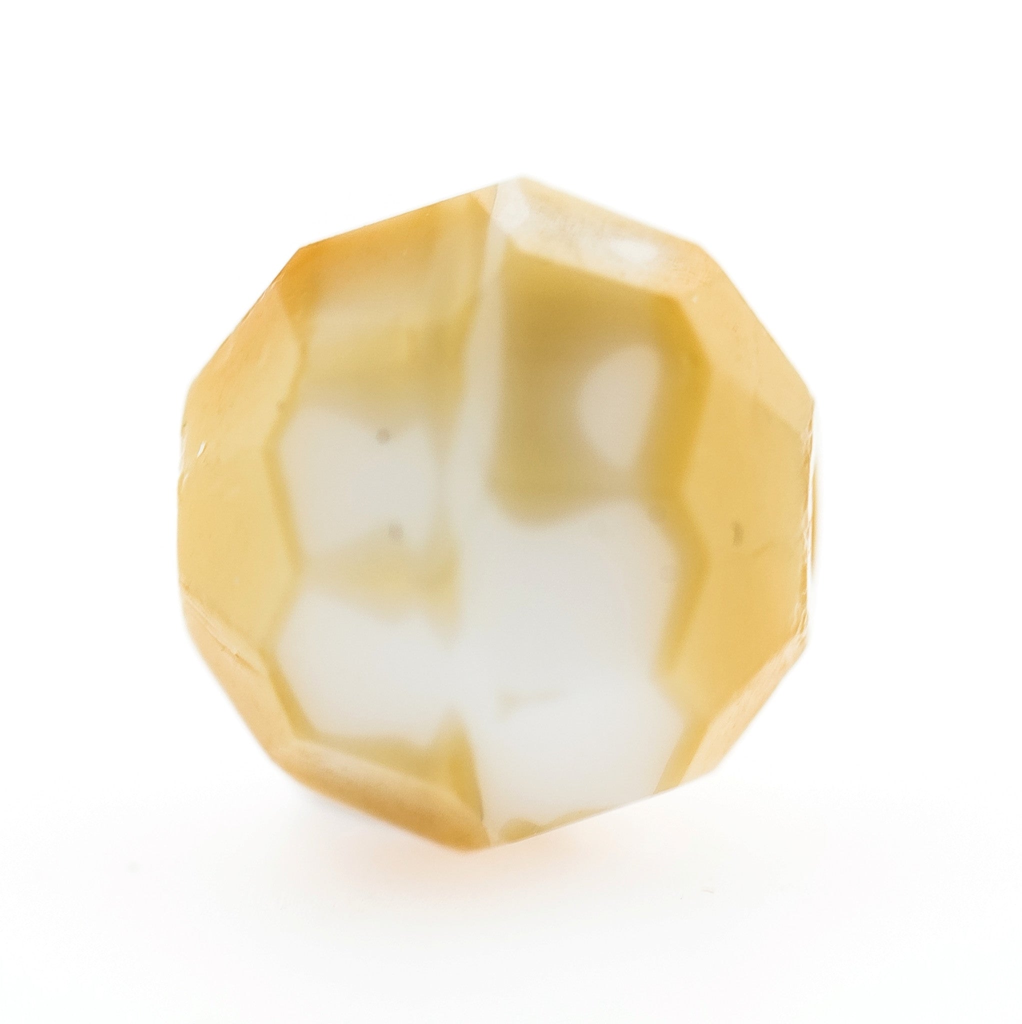 8MM Beige Faceted Glass Bead (72 pieces)